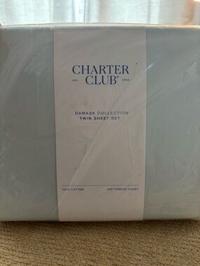 Charter Club Light Blue Sheet Set in Pack